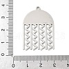 304 Stainless Steel Pendants STAS-S174-20P-3