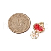 Seed Beads Beaded Charms PALLOY-MZ00312-05-2