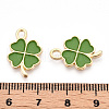 Rack Plating Alloy Enamel Pendants ENAM-N055-088-08LG-3