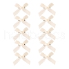 10Pcs Bowknot Cloth Alligator Hair Clips PW-WGD5F1D-07-1
