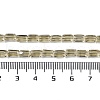 Electroplate Glass Beads Strands GLAA-Q101-02A-PL06-4