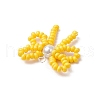 Handmade Glass Seed Beaded Pendants PALLOY-MZ00768-01-4