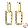925 Sterling Silver Huggie Hoop Earrings EJEW-BB68853-1
