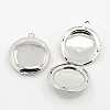 Romantic Valentines Day Ideas for Girlfriend with Your Photo Brass Locket Pendants KK-F010-25mm-N-NF-1