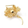 Brass Micro Pave Cubic Zirconia Findings KK-D378-31G-2