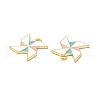 Alloy Enamel Pendants ENAM-F144-25G-3