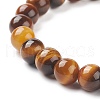 4Pcs 4 Style Synthetic & Natural Mixed Gemstone Round Beaded Stretch Bracelets Set for Men Women BJEW-JB08872-7