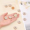 CHGCRAFT 10Pcs Food Grade Eco-Friendly Silicone Focal Beads SIL-CA0001-44-3
