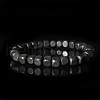 European & American Style Black Wooden Beads Stretch Bracelets for Men EE7817-1