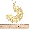 Exaggerated Semicircle 304 Stainless Steel Pendant Necklaces NJEW-M096-27G-3