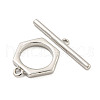 Brass Toggle Clasps KK-A223-06P-3