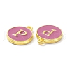 Golden Plated Alloy Enamel Charms ENAM-XCP0001-13P-3