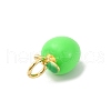 Brass Enamel Charms KK-Q098-33G-B-2