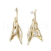 Brass Micro Pave Cubic Zirconia Stud Earrings EJEW-B046-05G-1