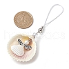 Natural Shell Mobile Straps HJEW-JM01935-5