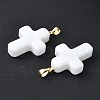 Handmade Lampwork with Brass Pendants LAMP-I030-01G-08-2