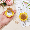 Sunflower Velvet Jewelry Boxes CON-WH0092-62-3