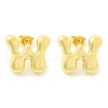 Rack Plating Brass Earrings EJEW-S222-01G-W-1