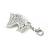 40Pcs 20 Styles Tibetan Style Alloy Pendant Decorations HJEW-AB00257-6