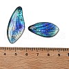 4Pcs Transparent Epoxy Resin Butterfly Wings Pendants RESI-C057-04A-3