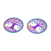 Ion Plating(IP) 201 Stainless Steel Filigree Pendants STAS-S118-108-2