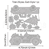 Carbon Steel Cutting Dies Stencils DIY-WH0309-392-6