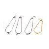 304 Stainless Steel Charm Anklet with Flat Snake Chains for Women AJEW-C021-02-1