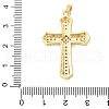 Brass Micro Pave Cubic Zirconia Pendants KK-D357-08B-G-3
