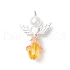 Angel and Flower Pendants PALLOY-JF03792-3