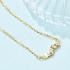 925 Sterling Silver Micro Pave Clear Micro Pave Cubic Zirconia Multi Heart Pendant Necklaces for Women NJEW-D315-01G-2