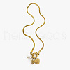 304 Stainless Steel Letter and Heart Pendant Necklaces for Women FS-WG694DF-19-4