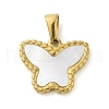 Resin Imitation White Shell Pendants STAS-R229-14D-G-1