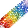 Electroplate Glass Beads Strands EGLA-D300-06-8mm-1