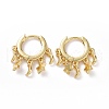 Brass Huggie Hoop Earrings X1-EJEW-K083-44G-2