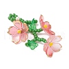 Acrylic Flower Pendants PALLOY-TA00252-04-2
