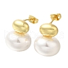 Rack Plating Brass Stud Earrring EJEW-L097-20G-1