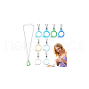 Aluminum Pendant Necklaces NJEW-NB00006-7