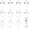 CHGCRAFT 12Pcs 304 Stainless Steel Open Back Bezel Pendants STAS-CA0001-66-1