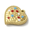 304 Stainless Steel Enamel Pendants STAS-E216-02G-02-2