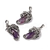 Natural Amethyst Pendants G-H281-06H-1