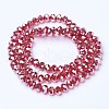 Electroplate Glass Beads Strands EGLA-A034-T6mm-C04-2