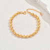 Modern Brass Round Beaded Bracelets for Women NX7998-3
