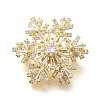 Snowflake Rotatable Brooches for Women JEWB-B023-01G-2