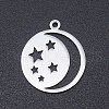 201 Stainless Steel Laser Cut Pendants STAS-S105-T968-1-1