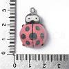 Flocky Opaque Resin Pendants RESI-G105-02C-3