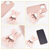 Velvet Bear & Rabbit Mobile Straps HJEW-GO00038-5