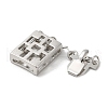 Rack Plating Brass Box Clasps KK-E084-08P-2