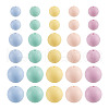 150Pcs 15 Styles Silicone Beads SIL-TA0001-25-11