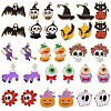 30Pcs 15 Style Halloween Alloy Enamel Pendants Sets ENAM-SZ0004-16-1
