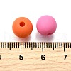 Frosted Opaque Acrylic Beads OACR-S071-03B-3